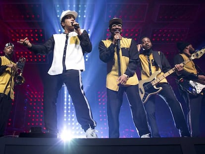 Bruno Mars en un concierto en Lille, (Francia).
