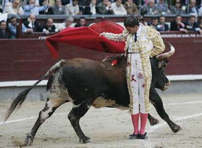 El torero Serafín Marín, ayer en la Plaza de Las Ventas.