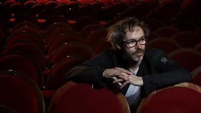 El músico James Rhodes, en el Teatro Pavón de Madrid. 