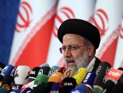 El presidente electo, Ebrahim Raisi, este lunes en Teherán (Irán),