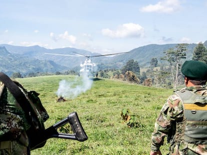 Militares colombianos en el Estado de Tolima. 