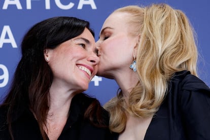 Halina Reijn y Nicole Kidman, en la presentación matinal de 'Babygirl' .