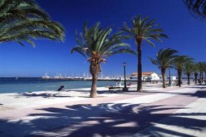 Playa de Los Alcázares, en Murcia.