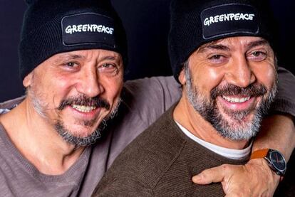 Los hermanos actores Carlos y Javier Bardem en una imagen de Instagram.