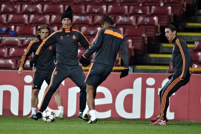 Cristiano, Casemiro, Modric y DI María, en Copenhague