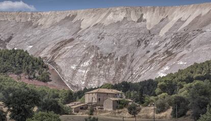 Residus de la mina d'Iberpotash.