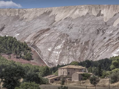 Residus de la mina d'Iberpotash.