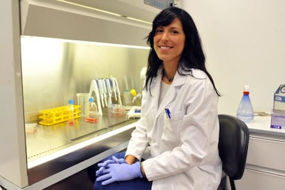 Rut Valdor, investigadora de la Universidad de Murcia, en una imagen cedida por la Fundación La Caixa.