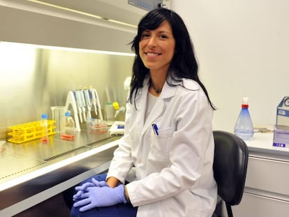 Rut Valdor, investigadora de la Universidad de Murcia, en una imagen cedida por la Fundación La Caixa.
