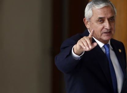 Former Guatemalan president, Otto Pérez Molina, pictured on Monday.