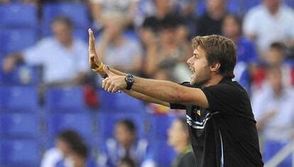 Mauricio Pochettino, durante un partido con el Espanyol.