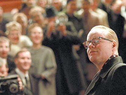 El actor Philip Seymour Hoffman en un fotograma de 'Truman Capote'.