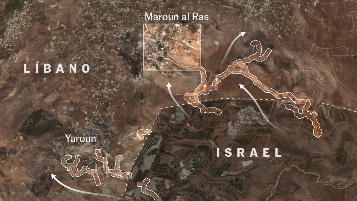 Mapas | Las huellas del ejército israelí en su incursión en Líbano