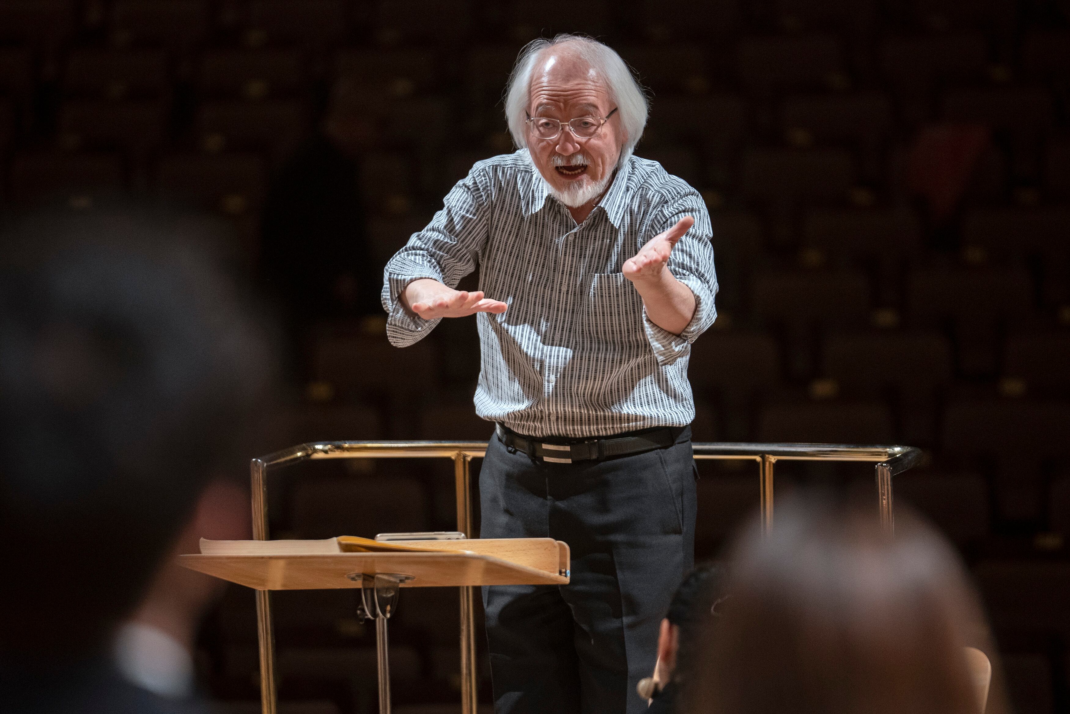 Masaaki Suzuki, durante el ensayo general en Madrid.