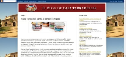 El falso blog de Casa Tarradellas.