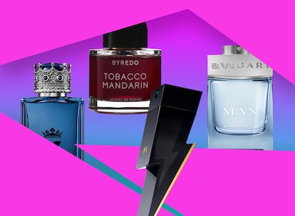 K by Dolce&Gabbana, Byredo Tobacco Mandarin, Bad Boy de Carolina Herrera y Bvlgari Man Glacial Essence.