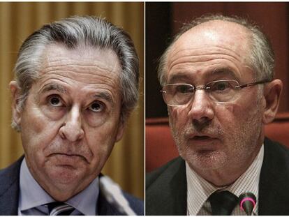 Los expresidentes de Caja Madrid Miguel Blesa y Rodrigo Rato.