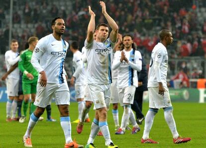 Milner celebra la remontada del City. 