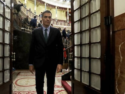 Pedro Sánchez nesta quarta. 