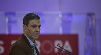 El presidente del Gobierno, Pedro Sánchez