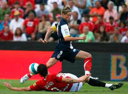 Torres, durante un partido contra el Nàstic.