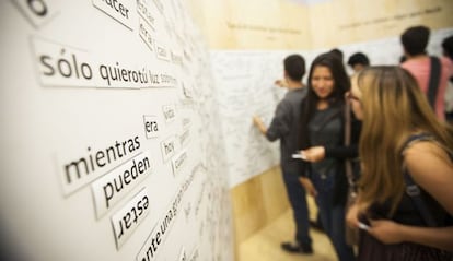 Un stand de la Feria del Libro de Guadalajara,