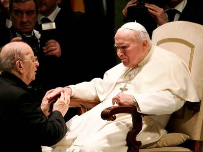 O papa João Paulo II com Marcial Maciel.