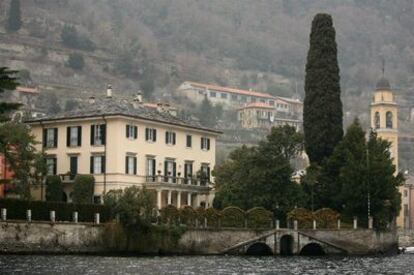 La mansión de Clooney en el lago Como.