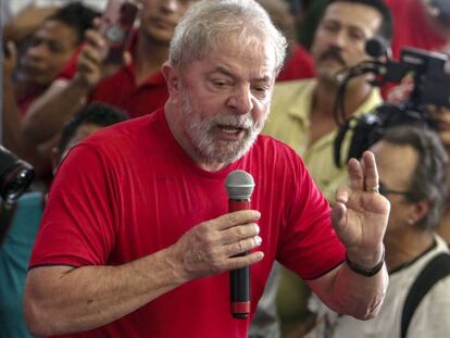 Luiz Inácio Lula da Silva, em um ato público há uma semana.