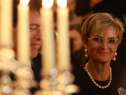 Gloria von Thurn und Taxis en una recepción nocturna en la antigua residencia real alemana, el 6 de noviembre de 2023 en Múnich.