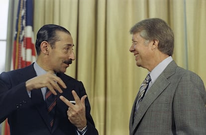 President Jimmy Carter with Jorge R. Videla, President of Argentina