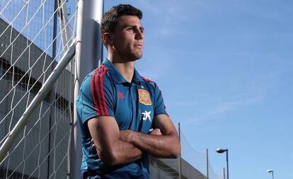 Rodrigo, el martes, en la Ciudad del Fútbol de Las Rozas.