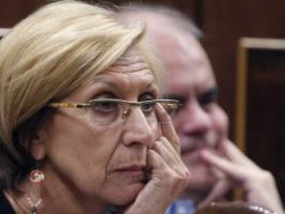 La diputada de UPD, Rosa Díez, en el Congreso de los Diputados. EFE/Archivo