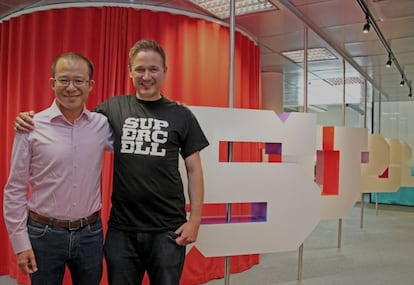 Los consejeros delegados de Tencent y Supercell