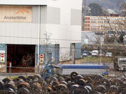Vista de la planta de ArcelorMittal en Sestao (Vizcaya).