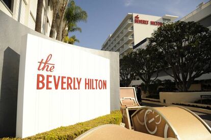 Hotel The Beverly Hilton, onde acontece a 75ª edição do Globo de Ouro.