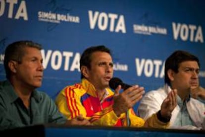 En la imagen, el candidato opositor de Venezuela, Henrique Capriles. EFE/Archivo