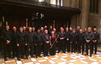 Bruno Turner y De Profundis en la capilla del Jesus College de Cambridge.
