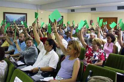 Una sesión de la asamblea de Caja de Jaén.