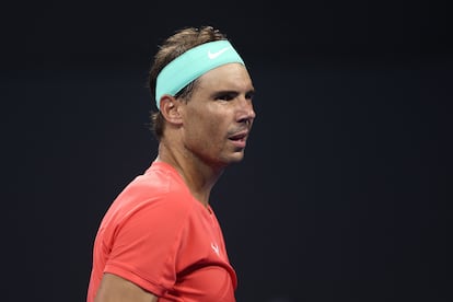 Rafael Nadal, durante el campeonato de Brisbane, en Australia, este enero.