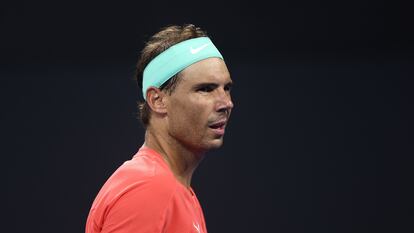Rafael Nadal, durante el campeonato de Brisbane, en Australia, este enero.