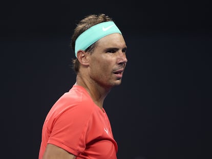 Rafael Nadal, durante el campeonato de Brisbane, en Australia, este enero.