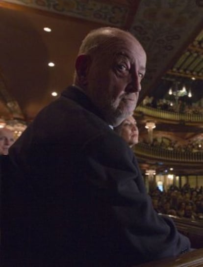 Joan de Sagarra, hijo del poeta Josep Maria de Sagarra, ayer en el Palau de la Música.