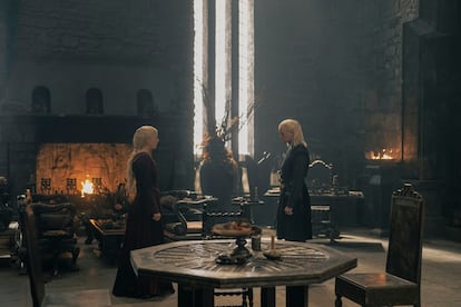 Emma D'Arcy and Matt Smith play Rhaenyra and Daemon Targaryen.