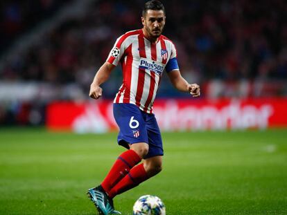 Koke, ante el Leverkusen.