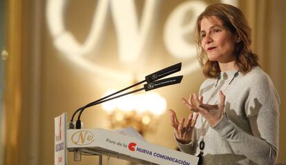 Fuencisla Clemares, directora general de Google en España y Portugal, esta mañana