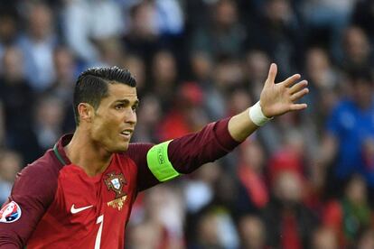 Cristiano Ronaldo durante el partido Portugal-Austria