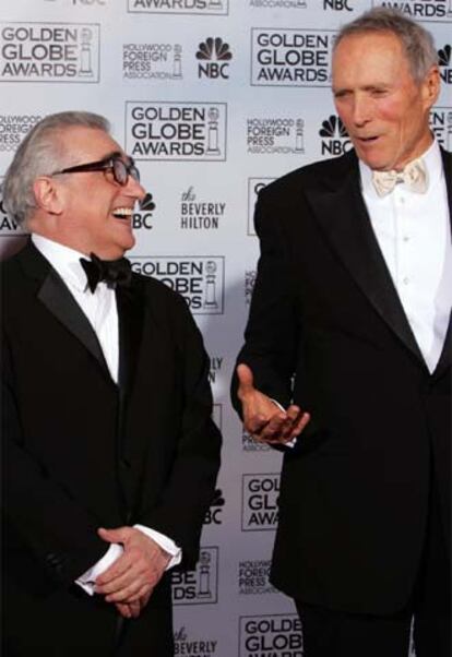 Los directores Martin Scorsese y Clint Eastwood.