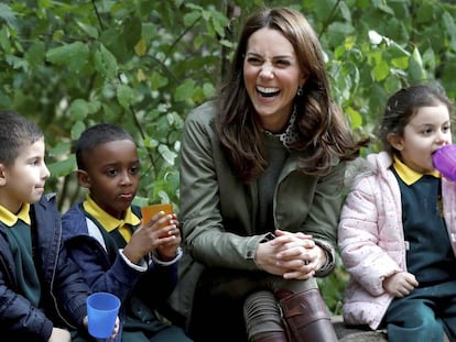 Kate Middleton, duquesa de Cambridge, en el Sayers Croft Forest de Londres, el 2 de octubre de 2018.