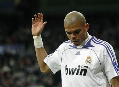 Pepe, durante un partido con el Real Madrid.